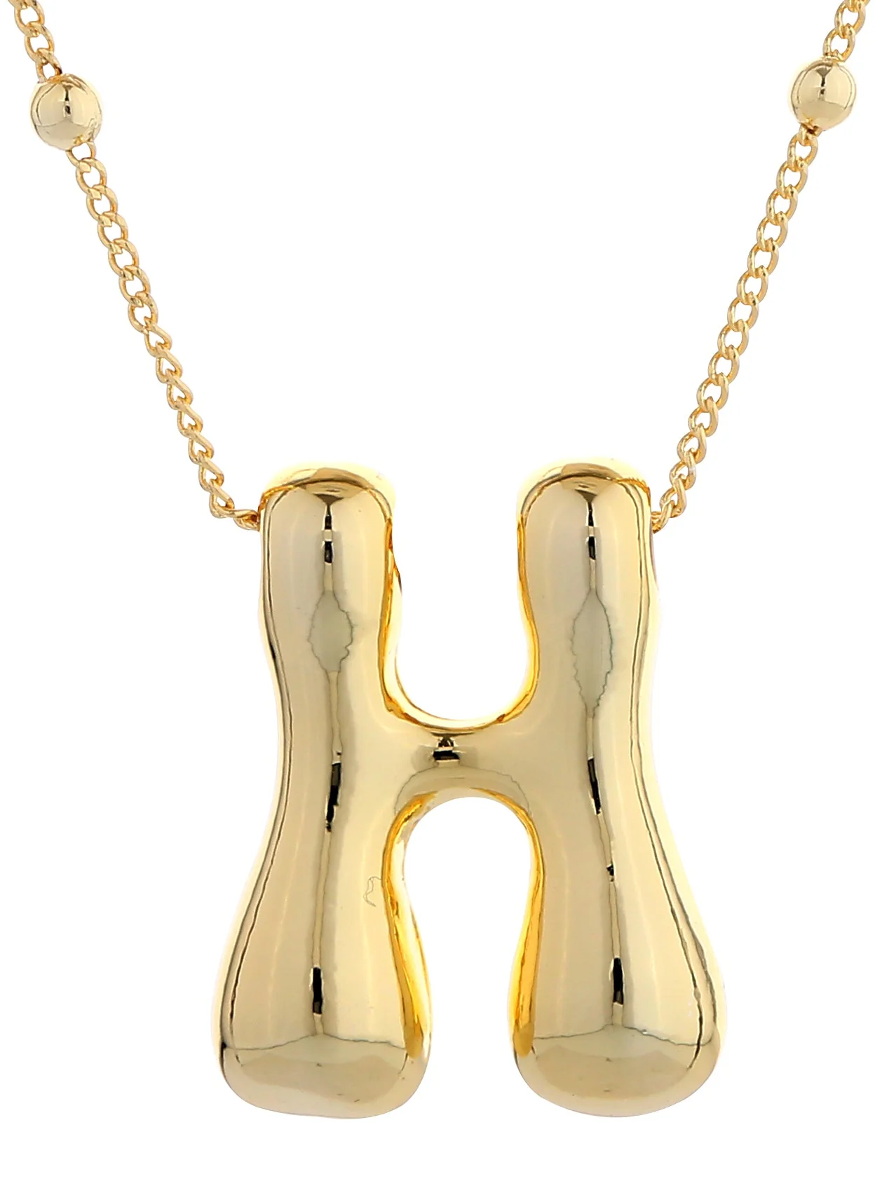 14K Gold Dipped Bold initial Necklace - Image 10