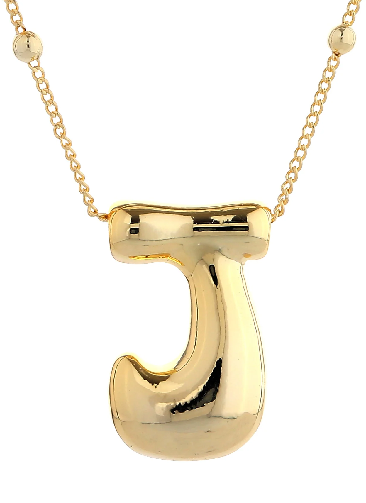 14K Gold Dipped Bold initial Necklace - Image 12