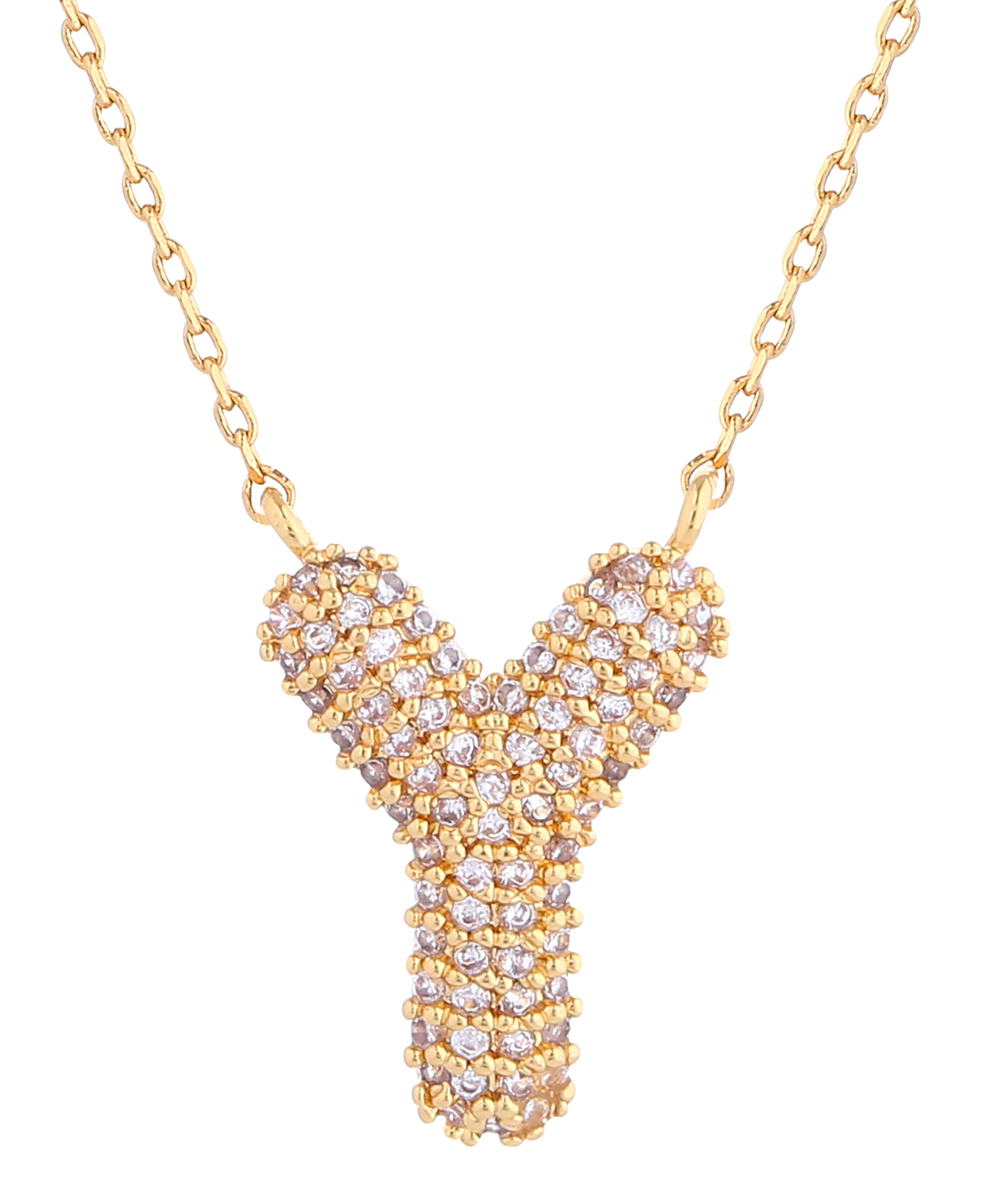 14K Gold Dipped Textured initial Necklace - Image 24