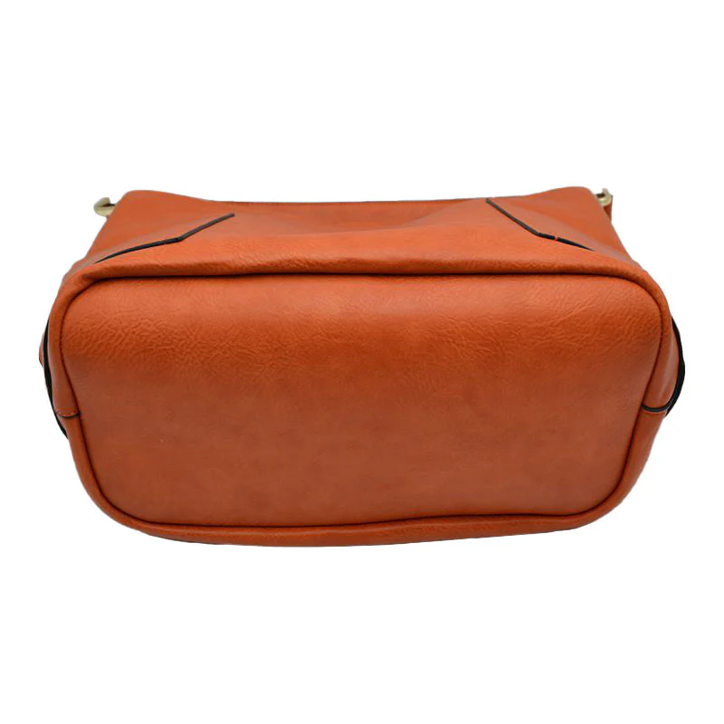 2-in-1 Chic Satchel Side Pocket Bucket Bag with Long Strap - Image 17