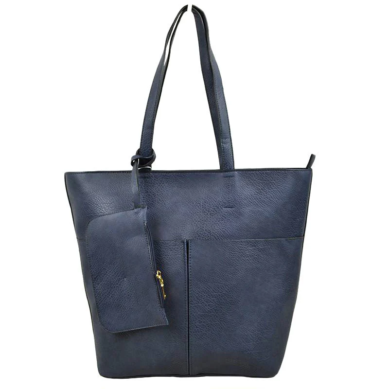 3 In 1 Large Soft Faux Leather Womens Tote Handbags - Image 13