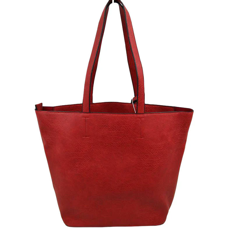 3 In 1 Large Soft Faux Leather Womens Tote Handbags - Image 17