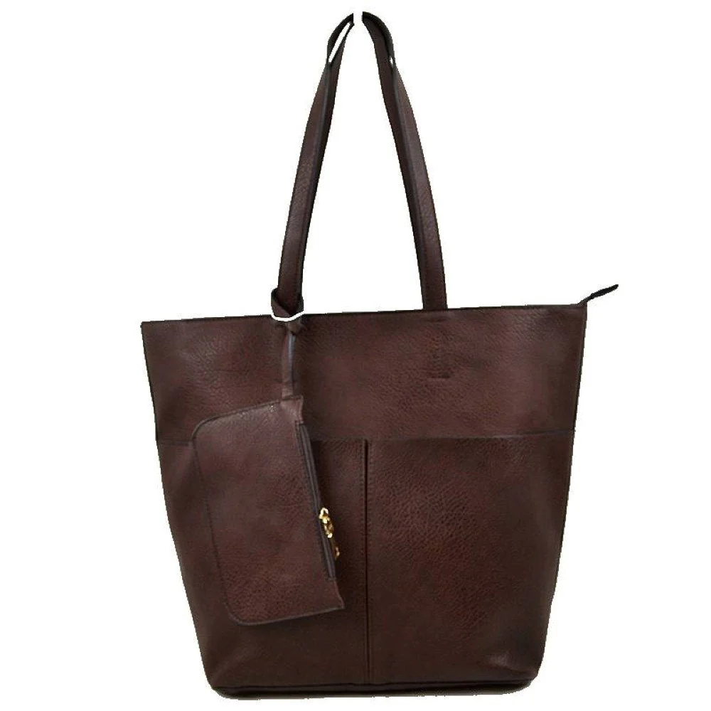 3 In 1 Large Soft Faux Leather Womens Tote Handbags - Image 22