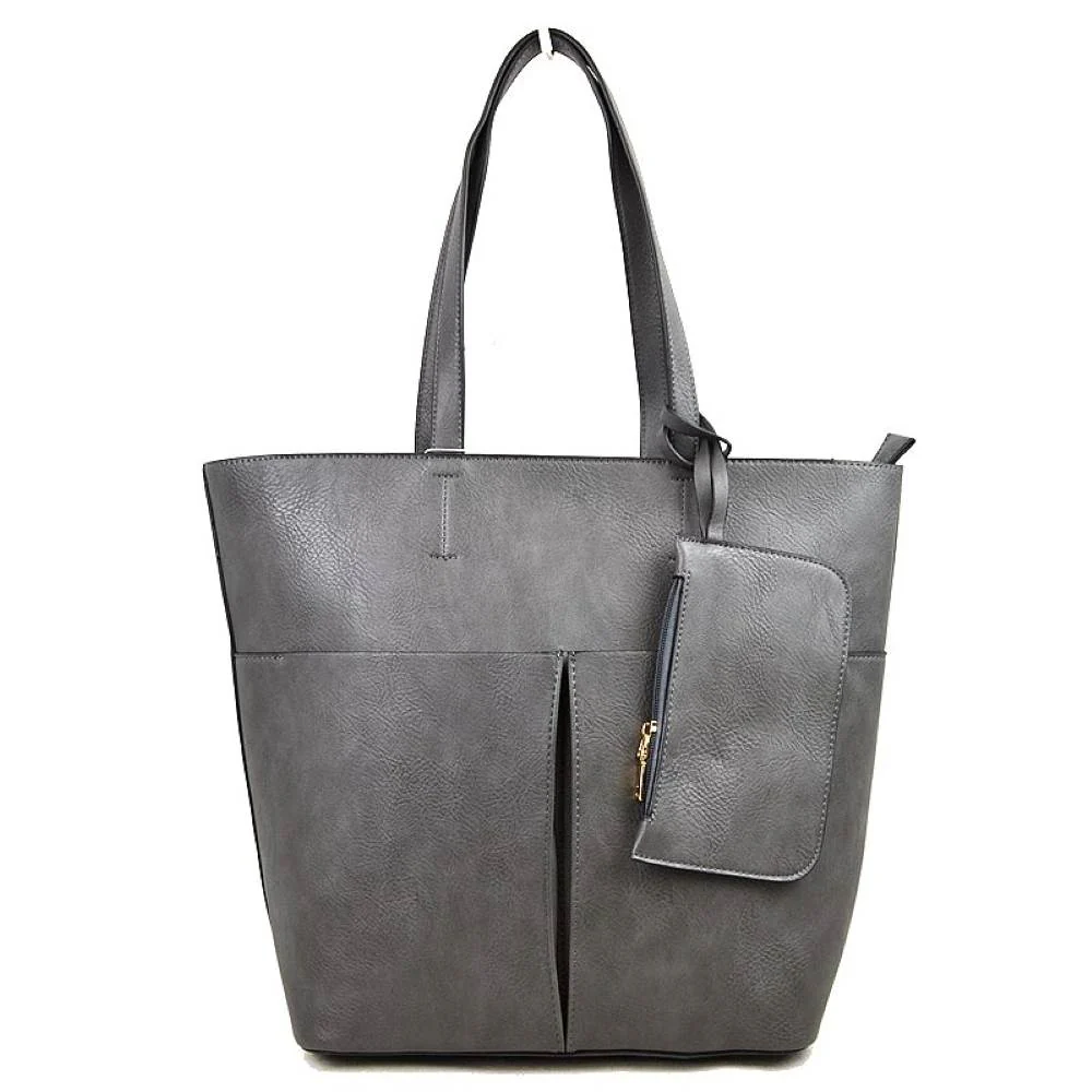 3 In 1 Large Soft Faux Leather Womens Tote Handbags - Image 24