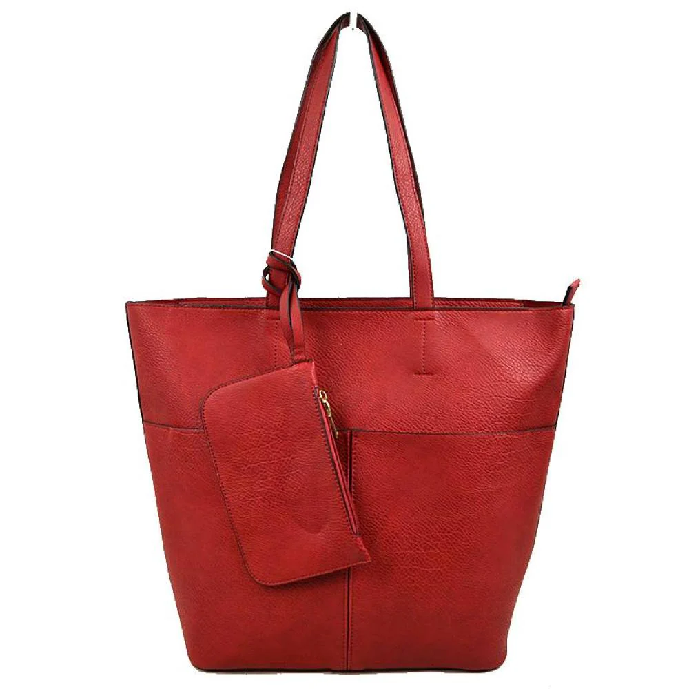3 In 1 Large Soft Faux Leather Womens Tote Handbags - Image 25