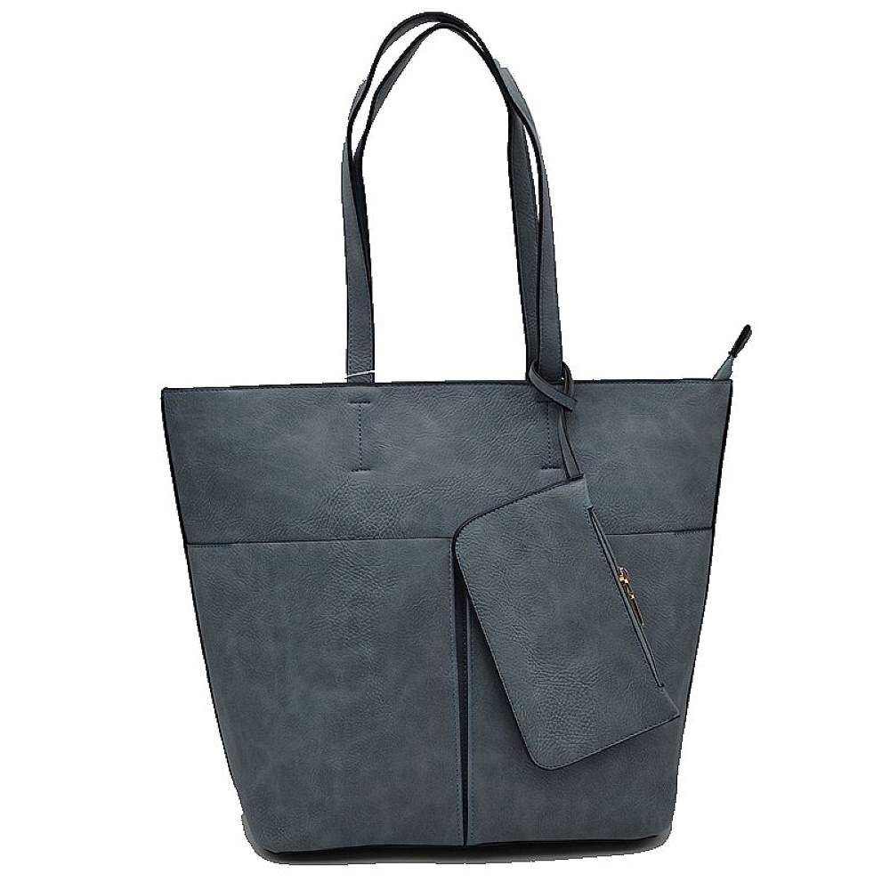 3 In 1 Large Soft Faux Leather Womens Tote Handbags - Image 26