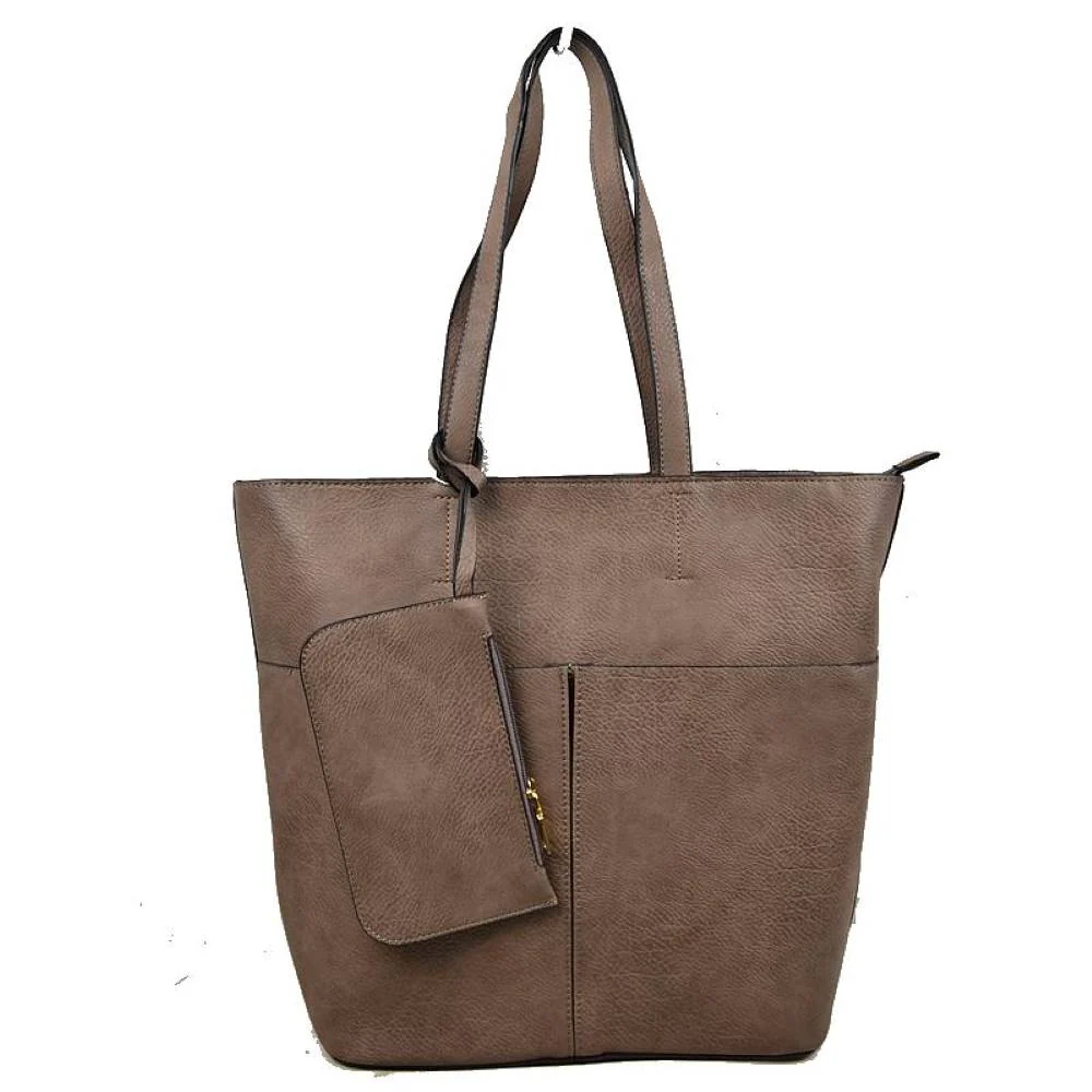 3 In 1 Large Soft Faux Leather Womens Tote Handbags - Image 27