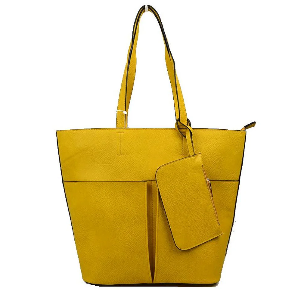 3 In 1 Large Soft Faux Leather Womens Tote Handbags - Image 28