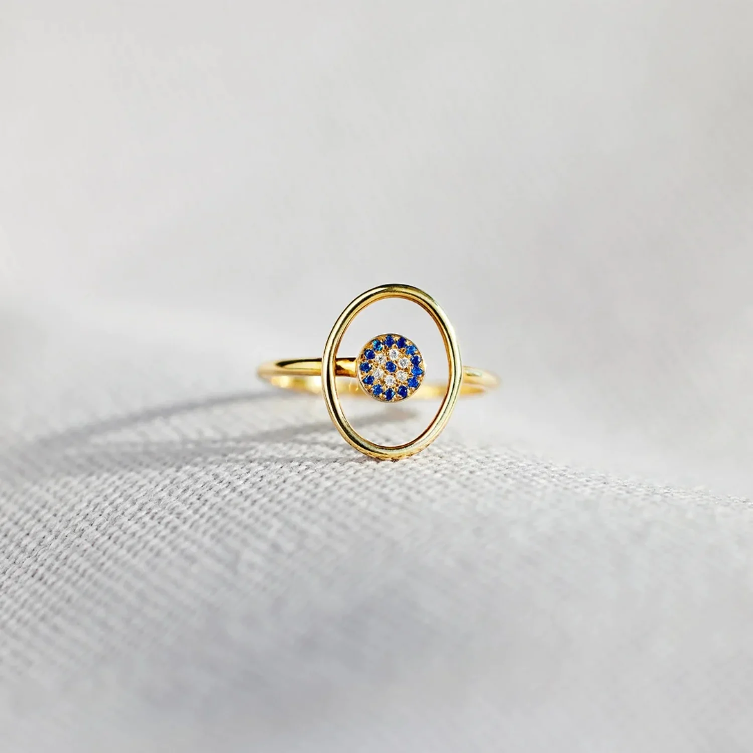 925 Sterling Silver Evil Eye Ring - Image 4