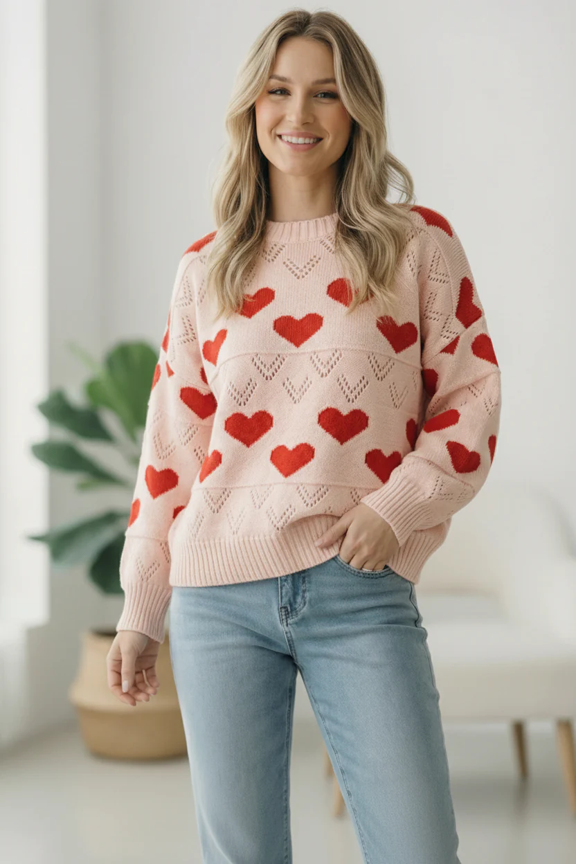 A Love Note Heart Sweater - Image 4