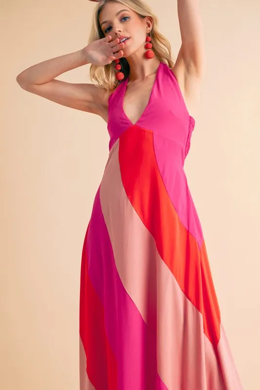 Aemi+Co Color Block Sleeveless Maxi Dress - Image 10