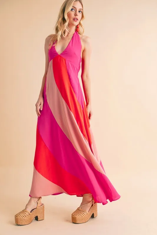 Aemi+Co Color Block Sleeveless Maxi Dress - Image 11
