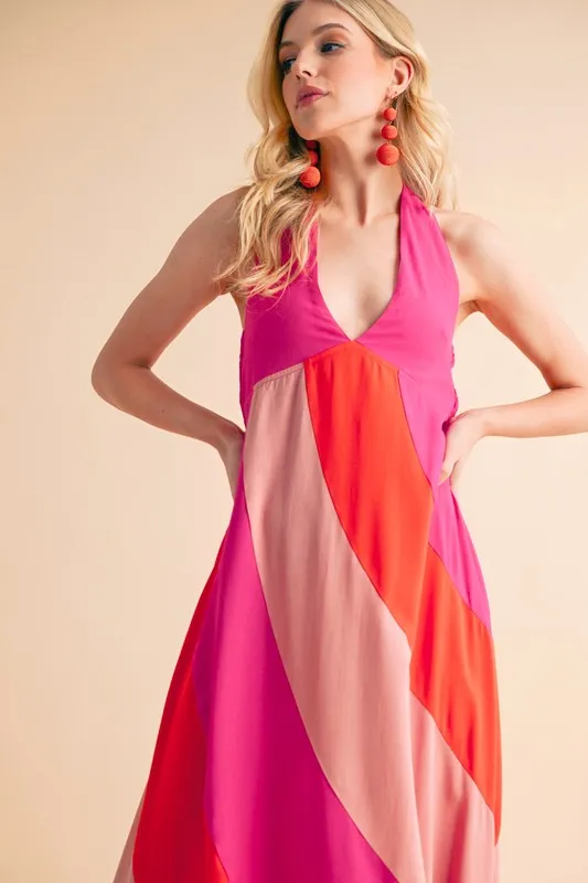 Aemi+Co Color Block Sleeveless Maxi Dress - Image 12