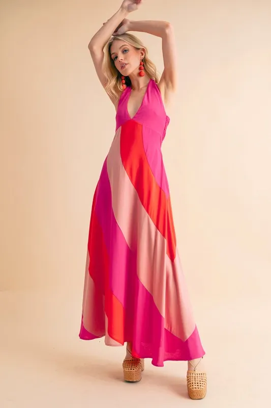 Aemi+Co Color Block Sleeveless Maxi Dress - Image 6