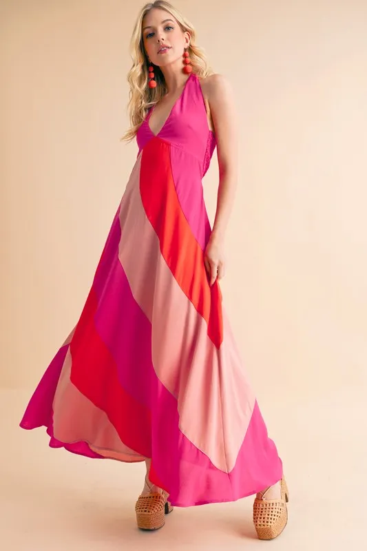 Aemi+Co Color Block Sleeveless Maxi Dress - Image 8