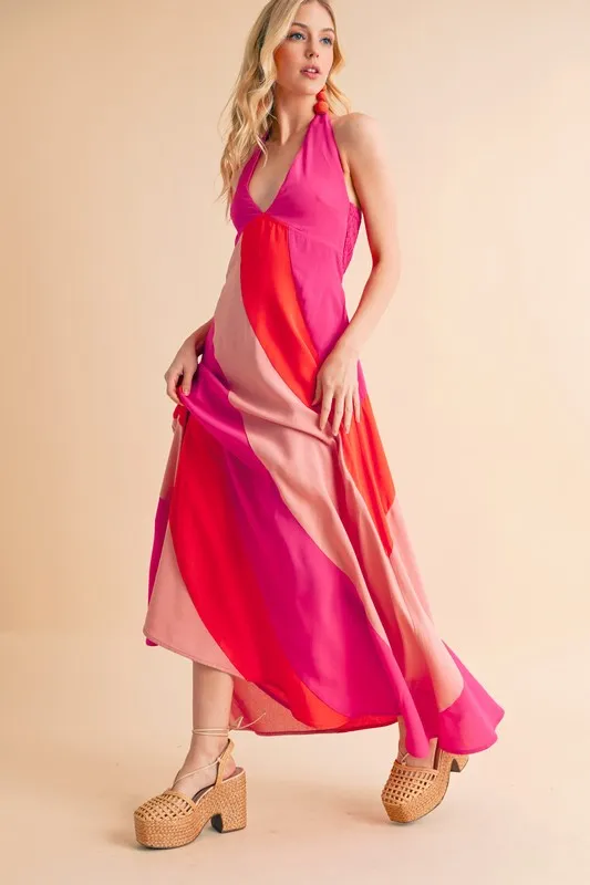 Aemi+Co Color Block Sleeveless Maxi Dress - Image 9