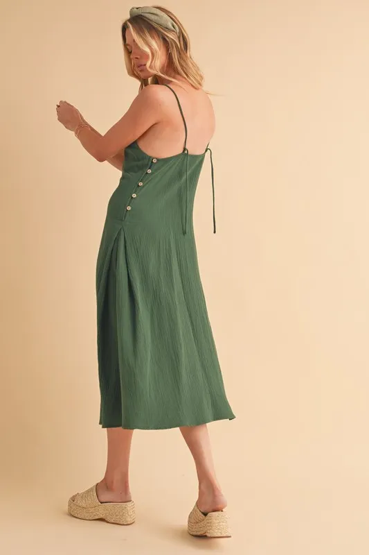 Aemi+Co Side Button Midi Cami Dress - Image 6