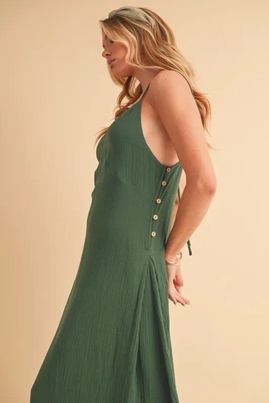 Aemi+Co Side Button Midi Cami Dress - Image 8