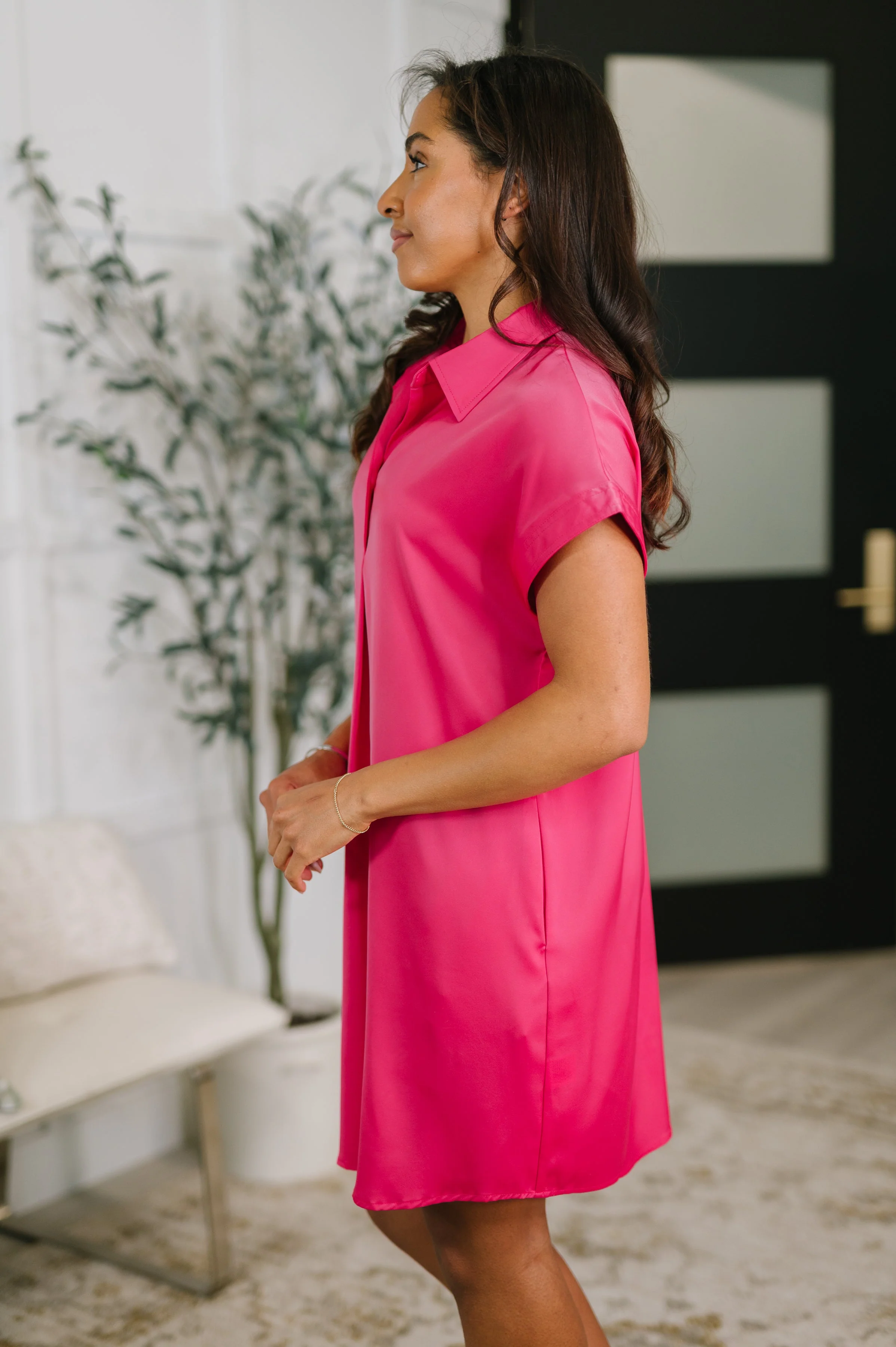 All of My Business Collared Shirt Dress - Image 4