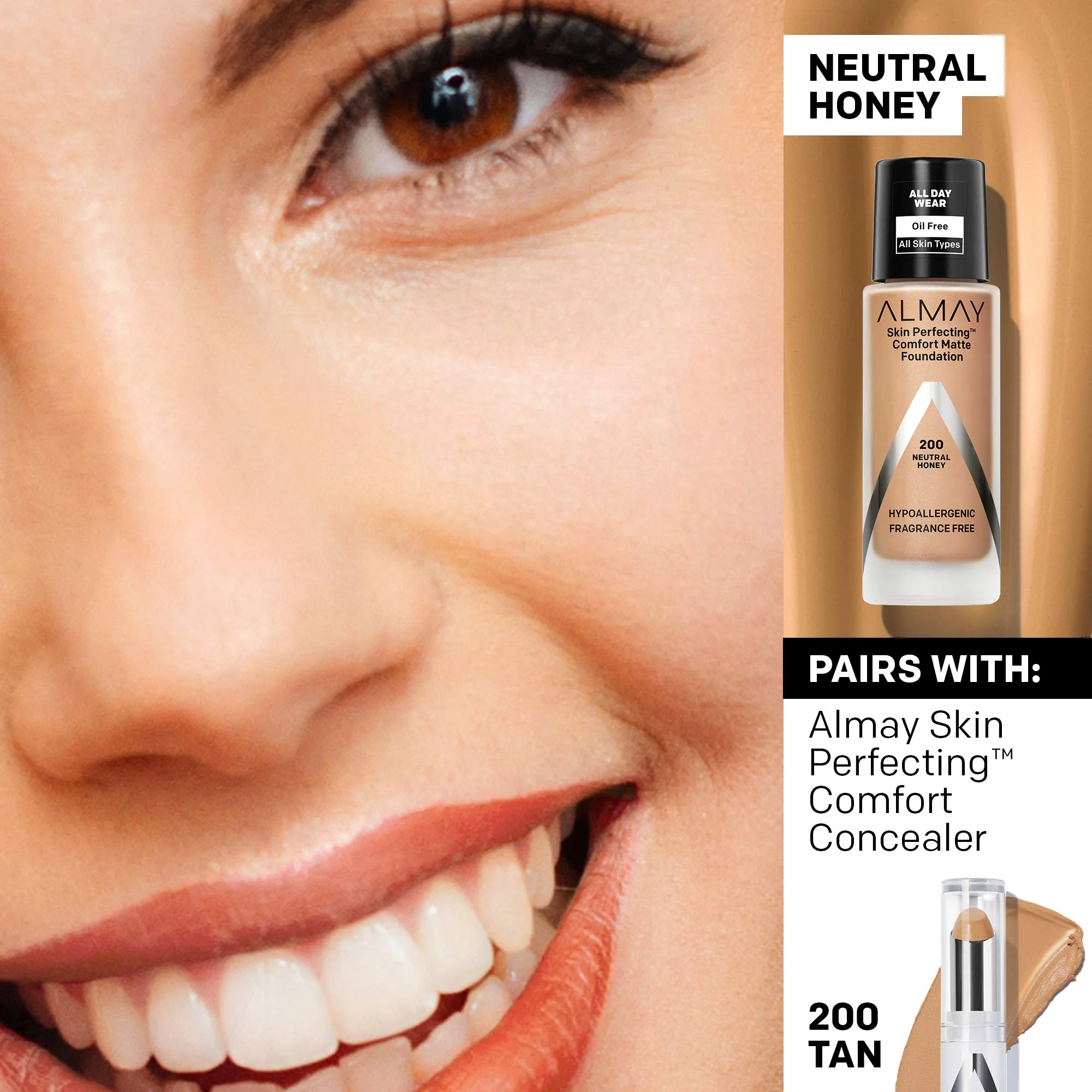 ALMAY Almay skin perfecting comfort matte foundation 1 Fluid Ounce - Image 104
