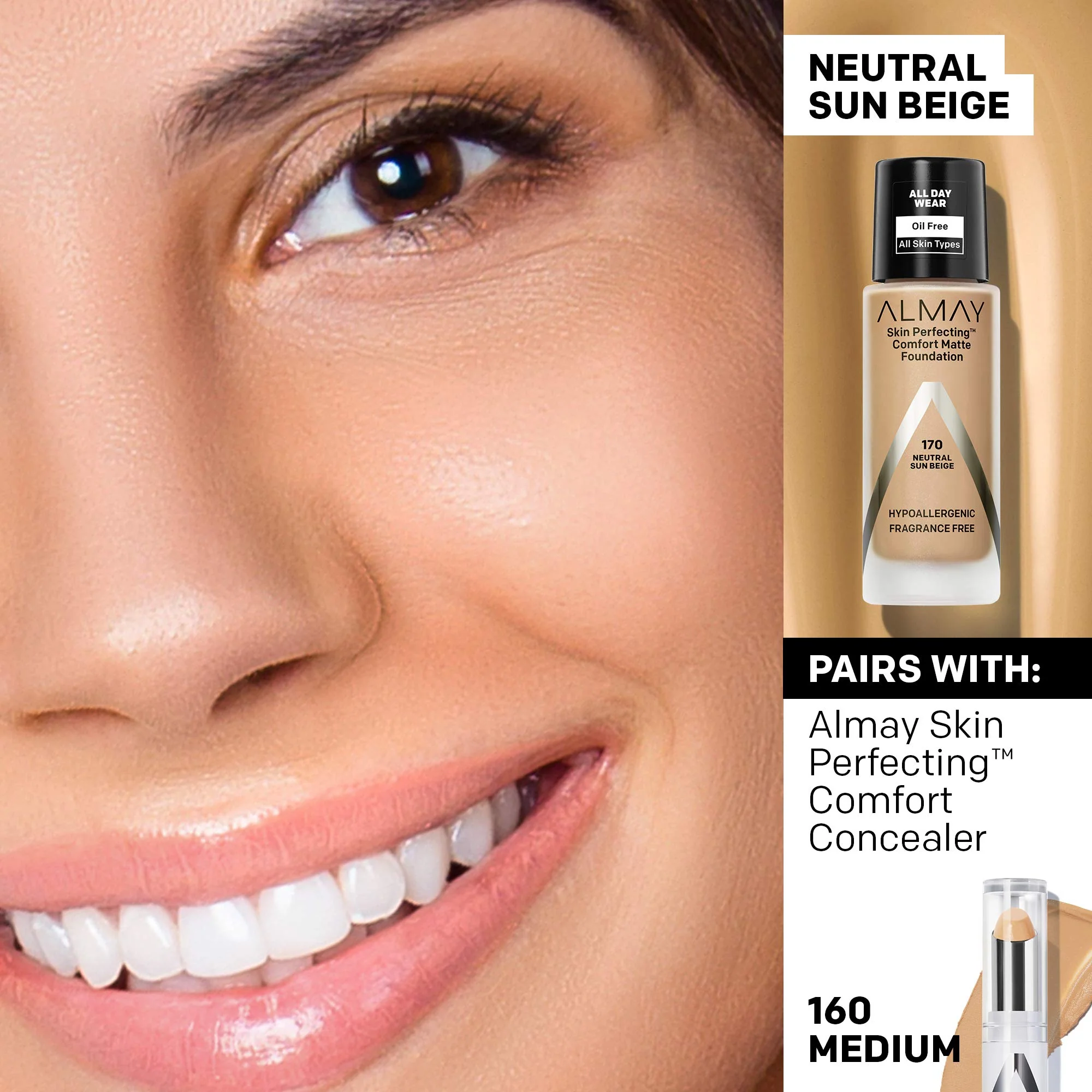 ALMAY Almay skin perfecting comfort matte foundation 1 Fluid Ounce - Image 69