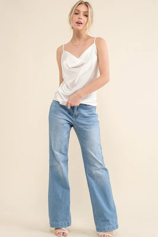 And The Why Satin Cami with Adjustable Strap - Image 3