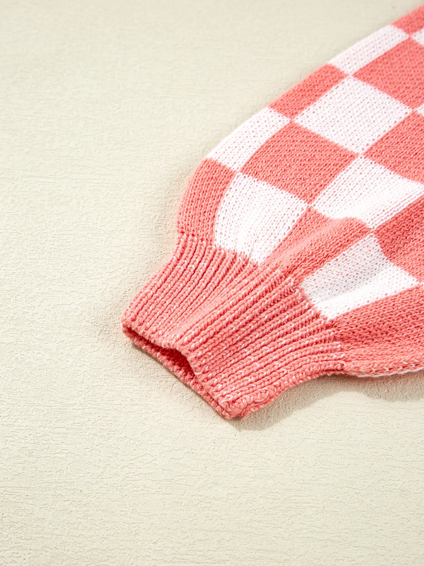 andycane Snowflake Checker Drop Shoulder Sweater - Image 6