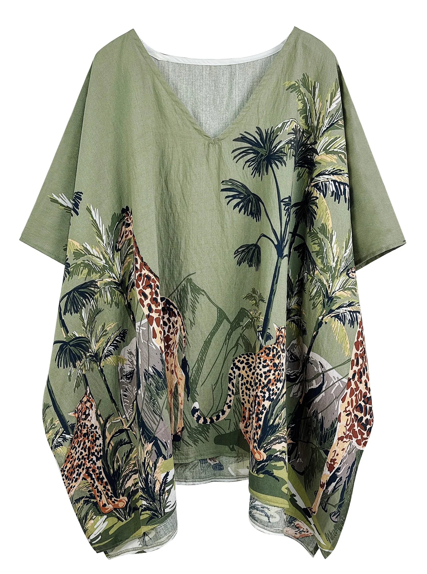 Animal Print Poncho - Image 8