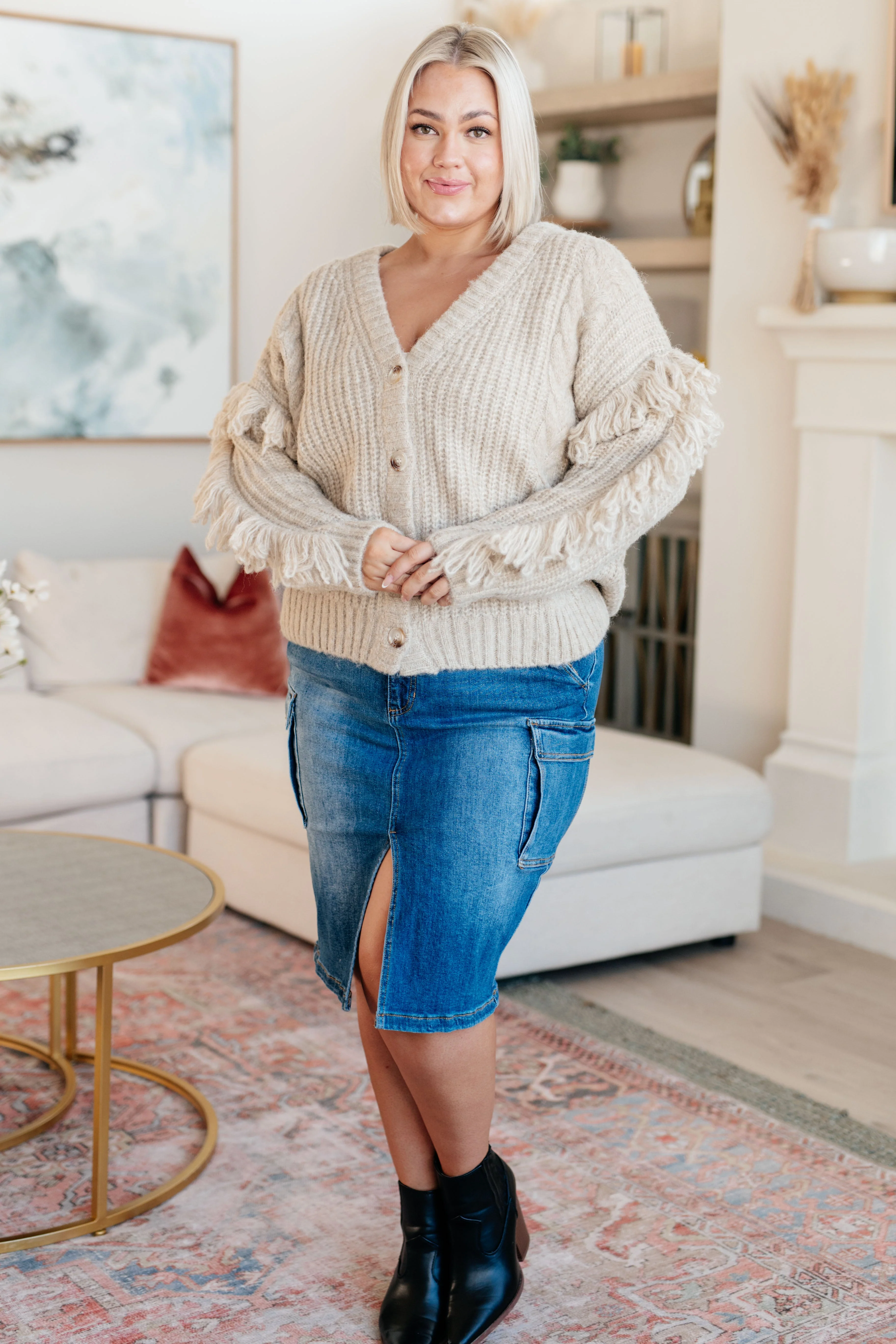 Ask Me About It Fringe Cardigan - Image 6