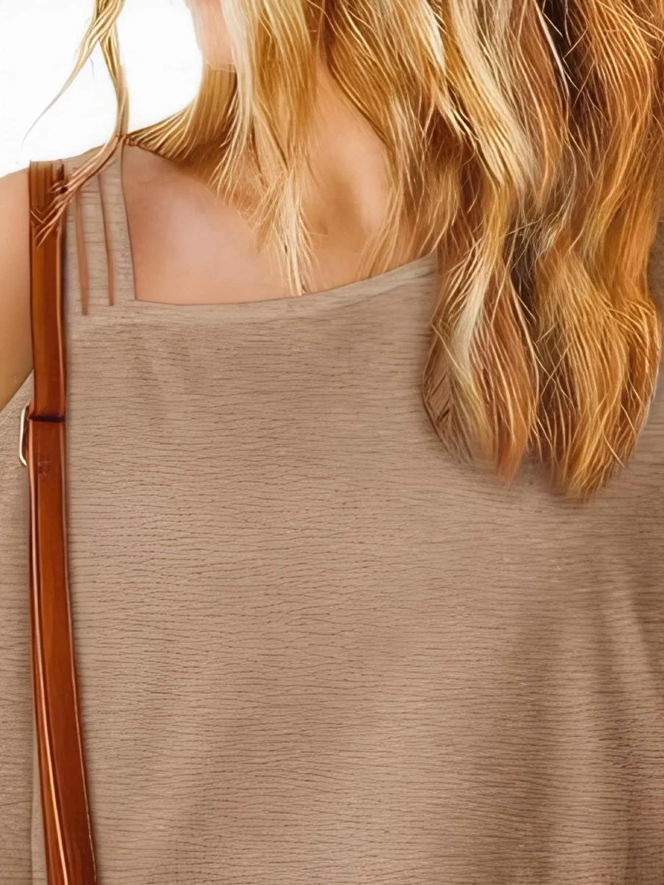 Asymmetrical Neck Half Sleeve T-Shirt - Image 9
