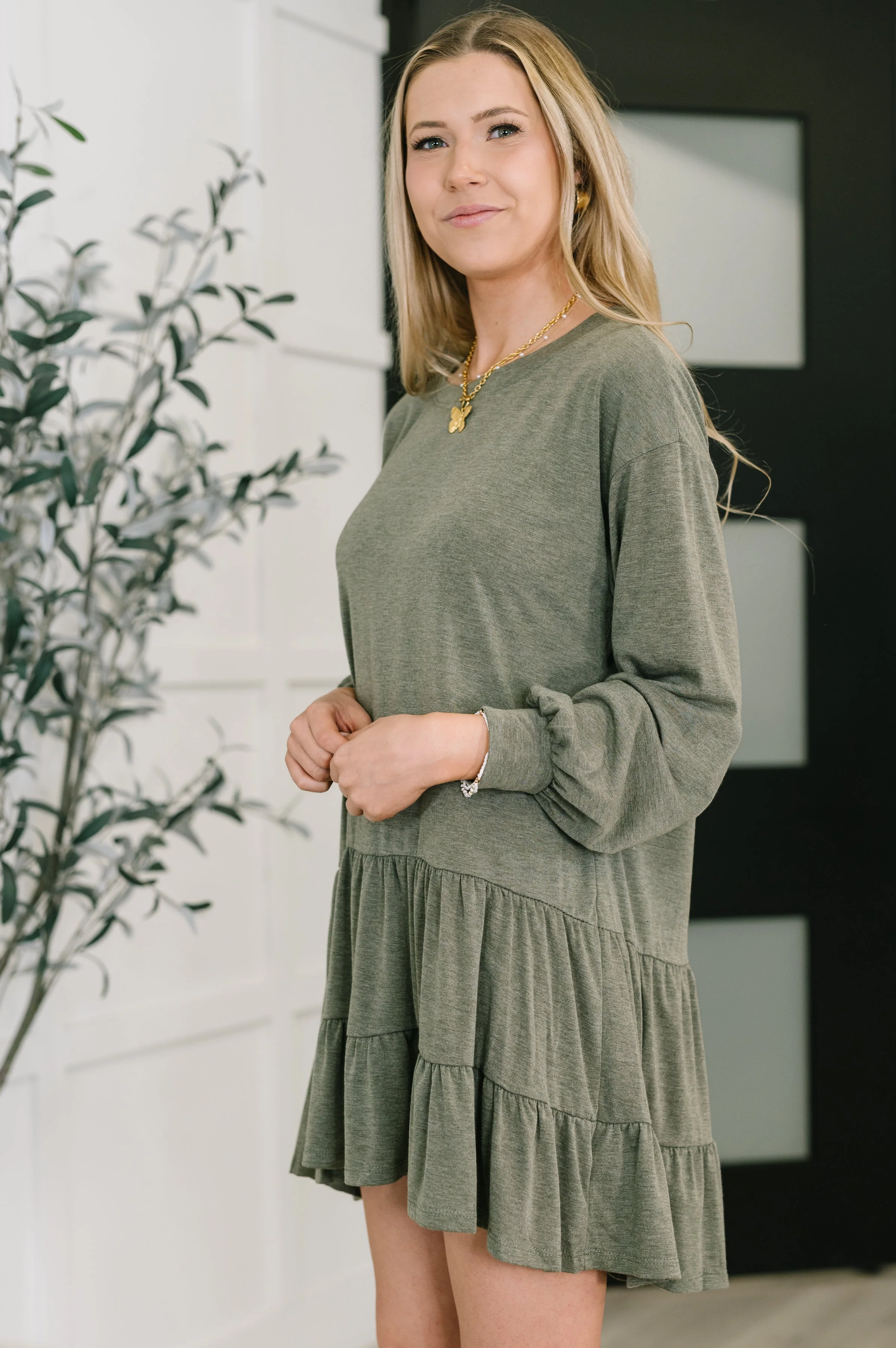 Autumn Breeze Long Sleeve Knit Dress - Image 5