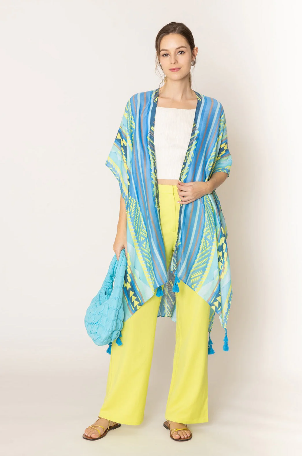 Aztec Print Kimono