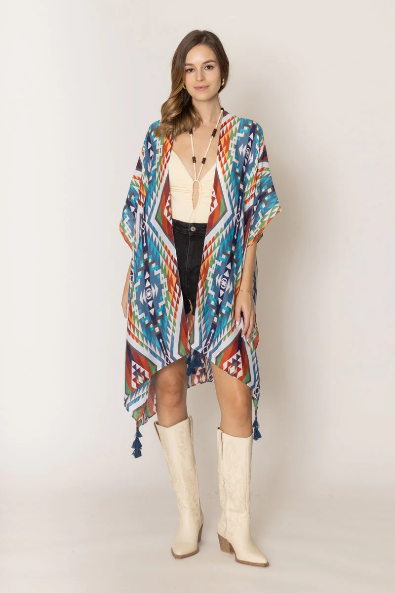 Aztec Print Kimono - Image 2