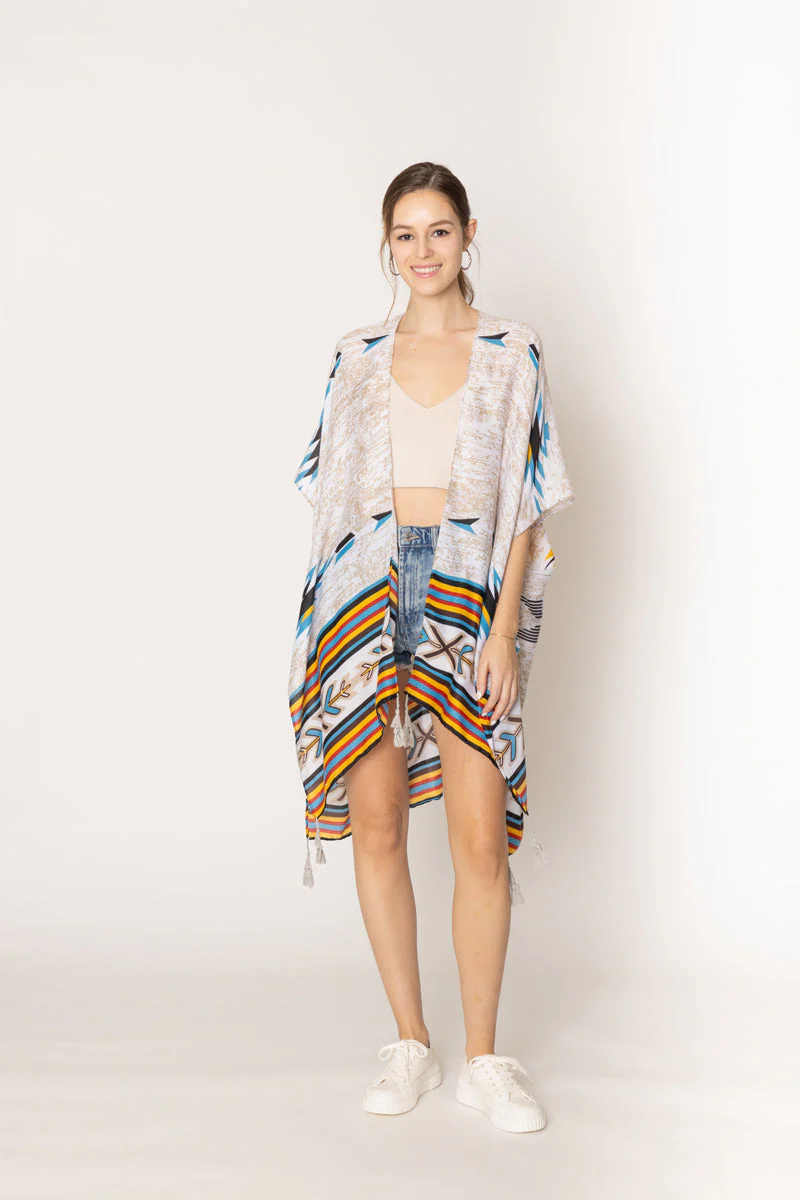 Aztec Print Kimono - Image 2