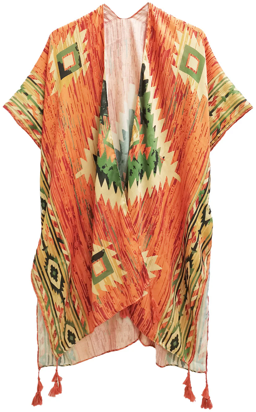 Aztec Print Kimono - Image 5