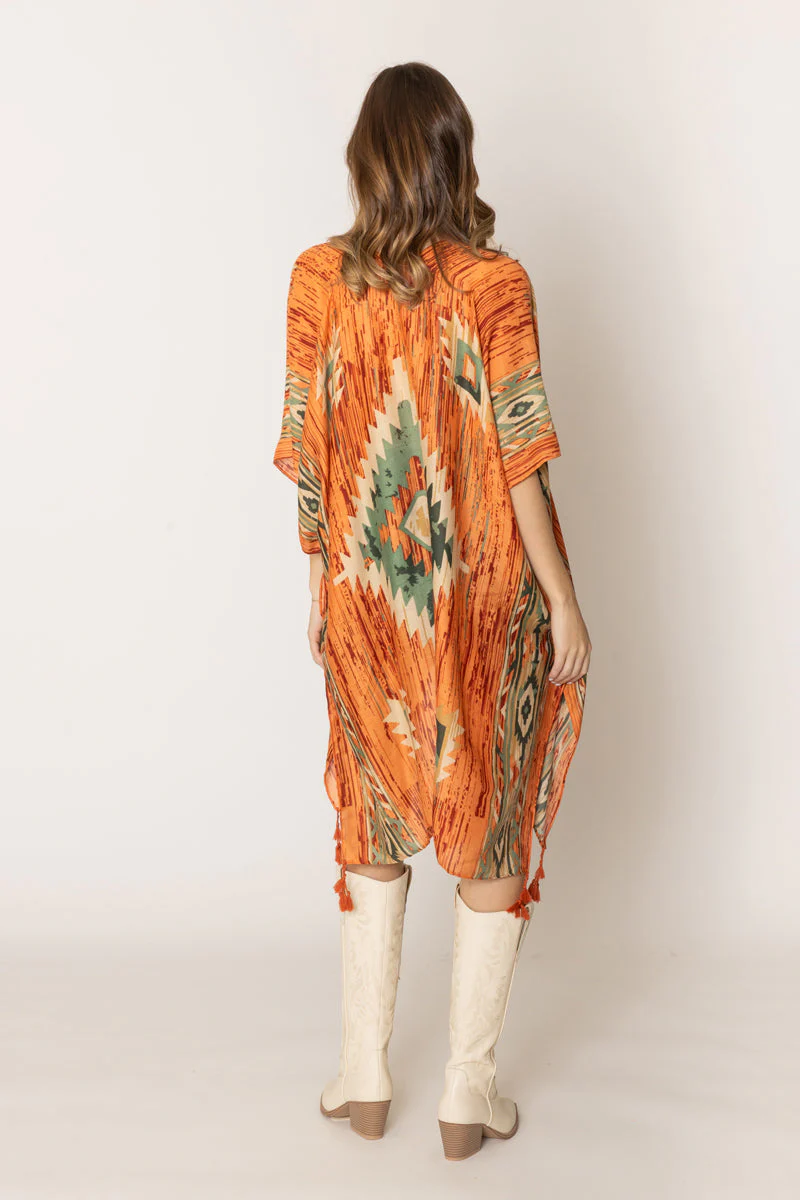 Aztec Print Kimono - Image 8
