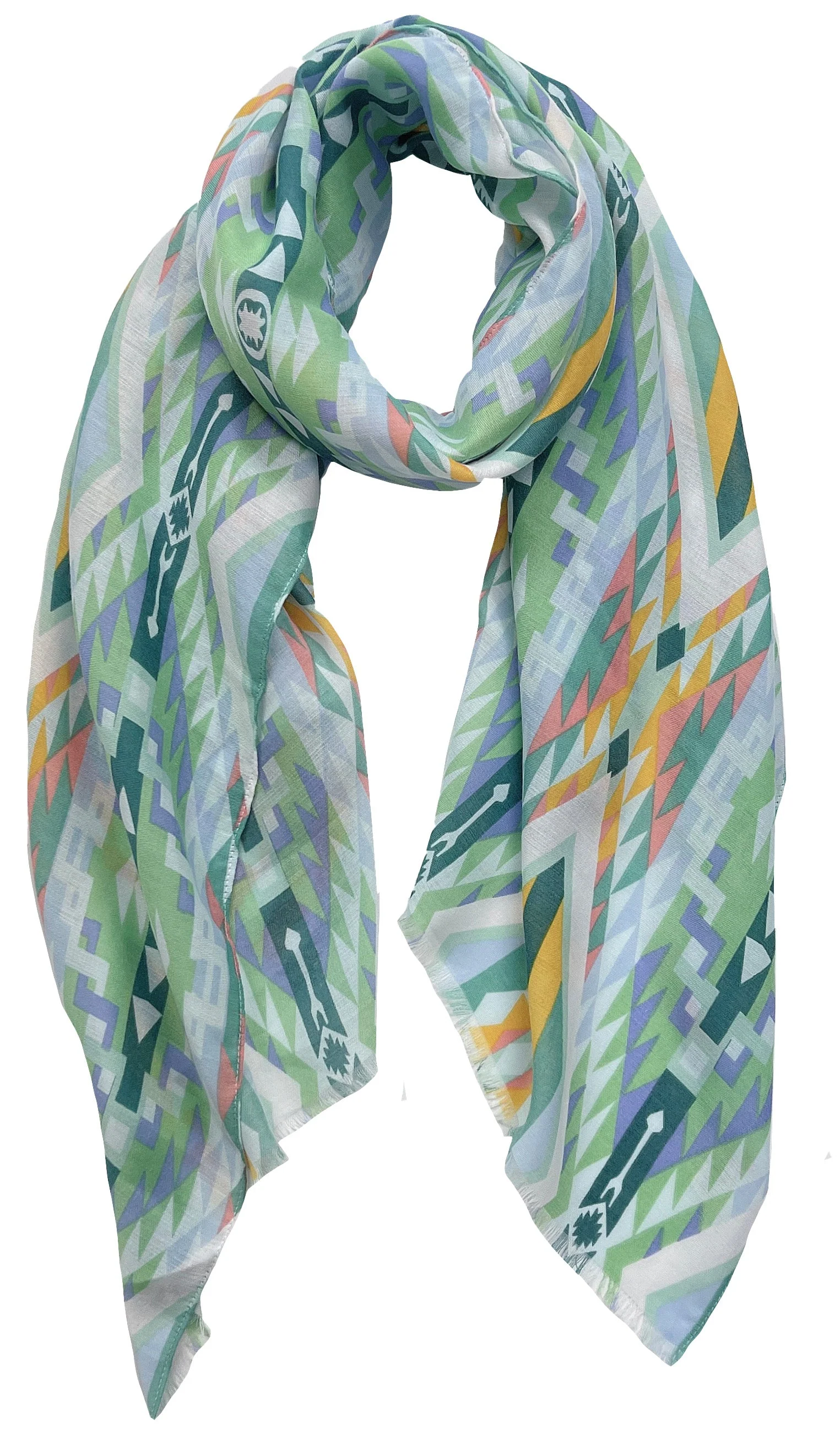 Aztec Print Scarf - Image 7