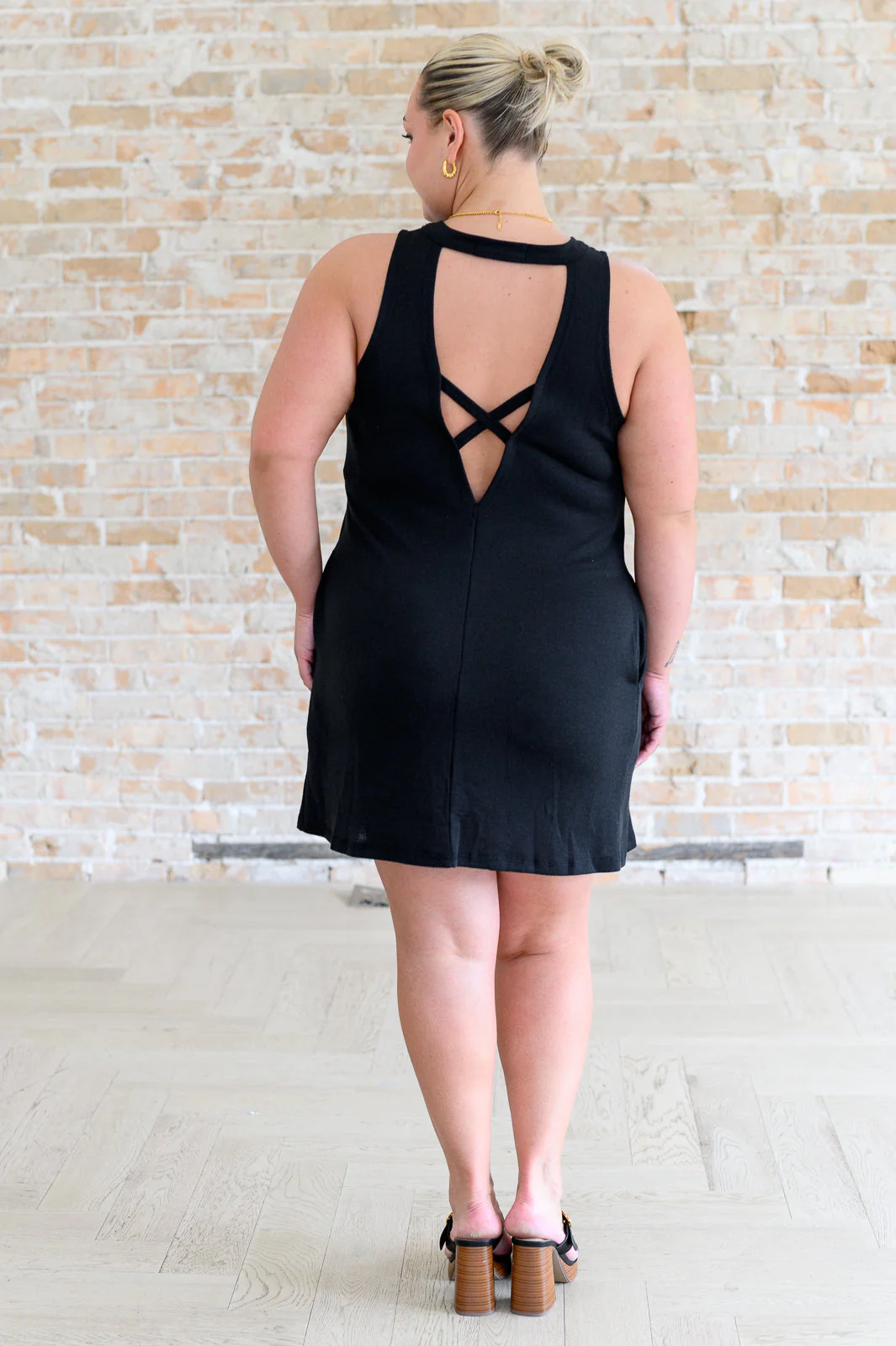 Back it Up Crisscross Cut-Out Back Dress - Image 6