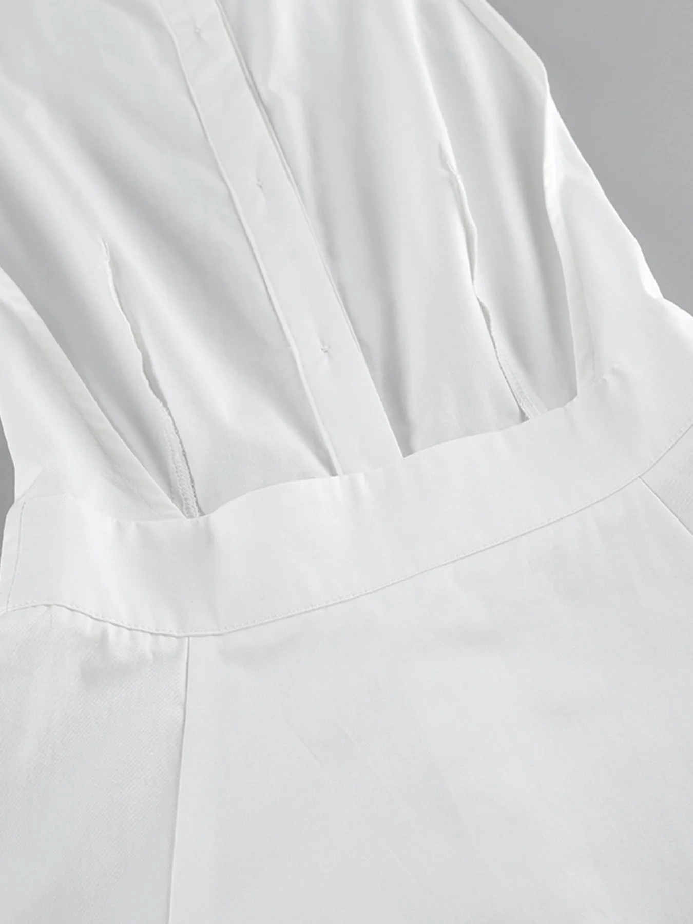 Backless Sleeveless Button Front Maxi Dress - Image 13