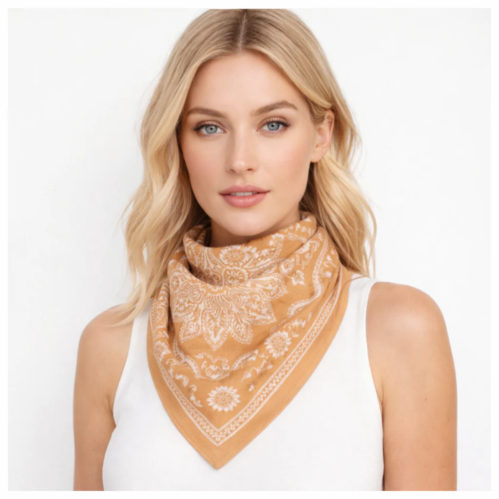 Bandana Print Square Scarf - Image 10