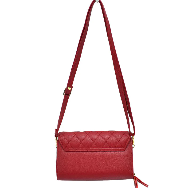 Beautiful Minimalist PU Lather Quilted Flap Bag - Image 8