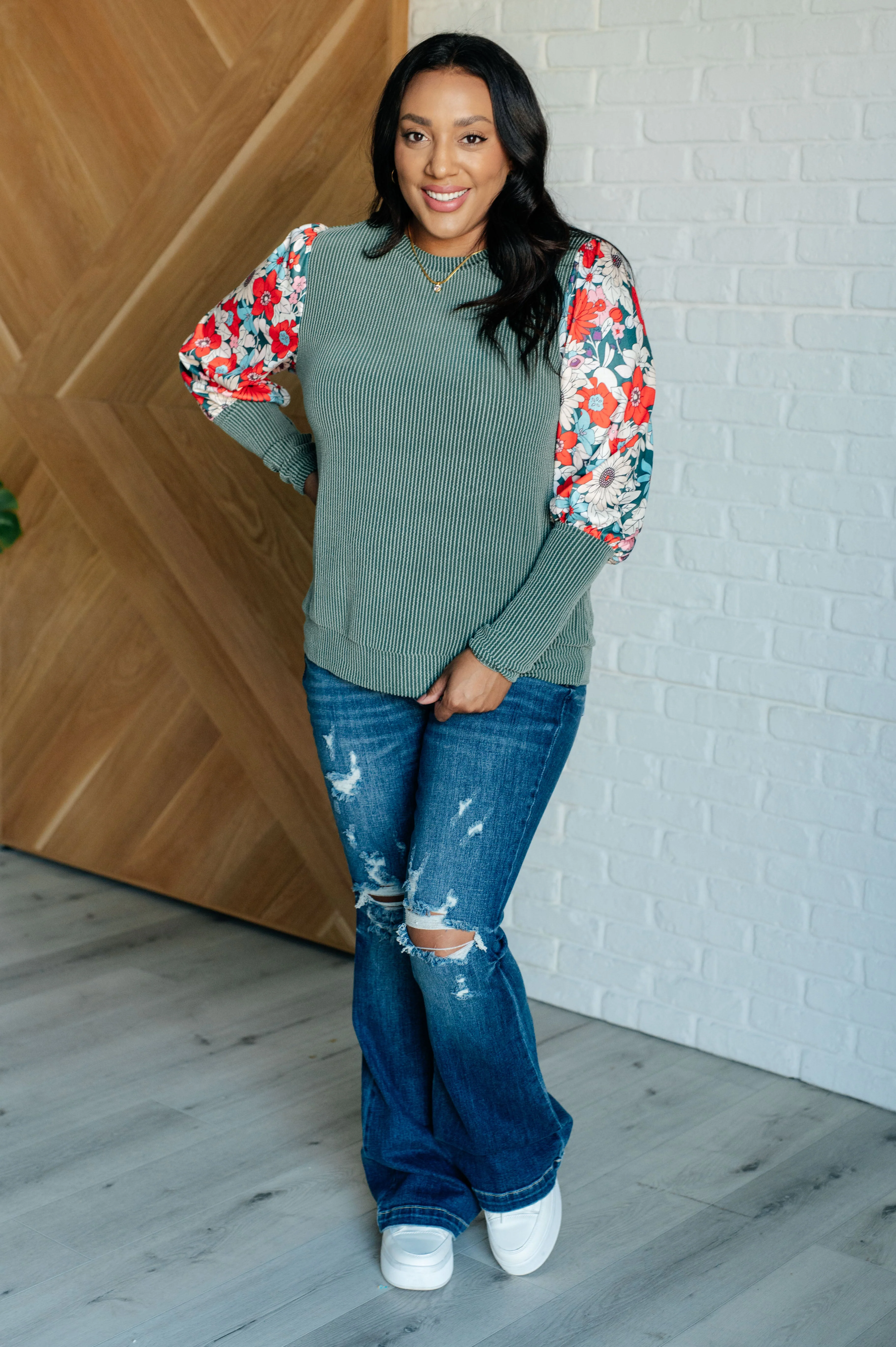 Better Than Usual Floral Detail Top - Image 4