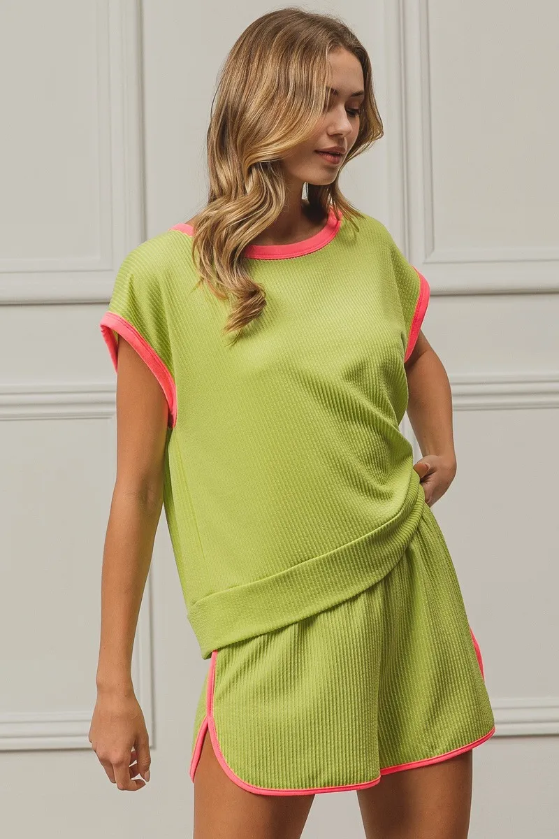 BiBi Cord Rib with Band Side Slit Shorts - Image 16
