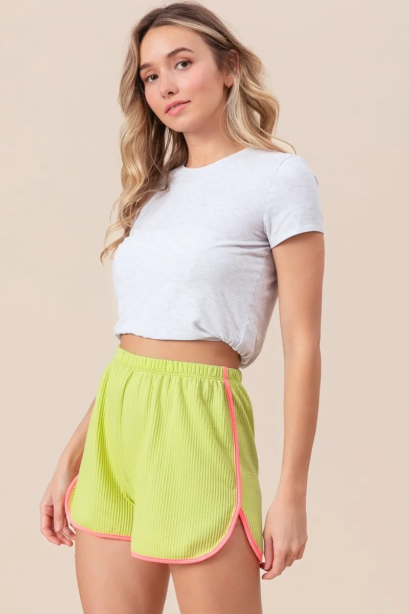 BiBi Cord Rib with Band Side Slit Shorts - Image 17