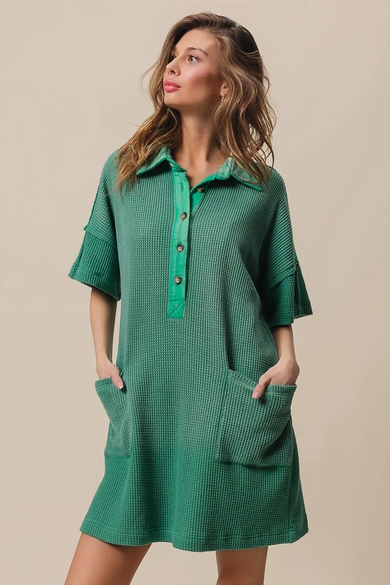 BiBi Dip Dye Mineral Washed Knit Dress - Image 7