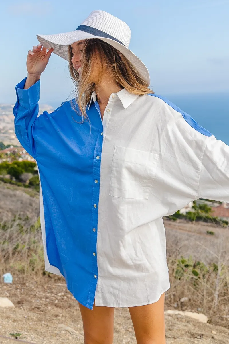 BiBi Oversized Color Block Shirt - Image 2