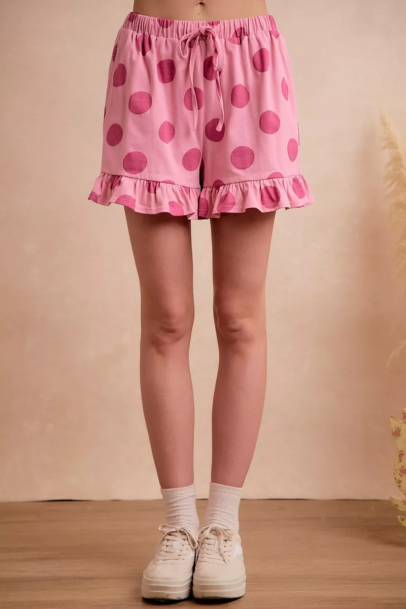BiBi Polka Dots Printed Ruffled Detail Top And Shorts Set - Image 13