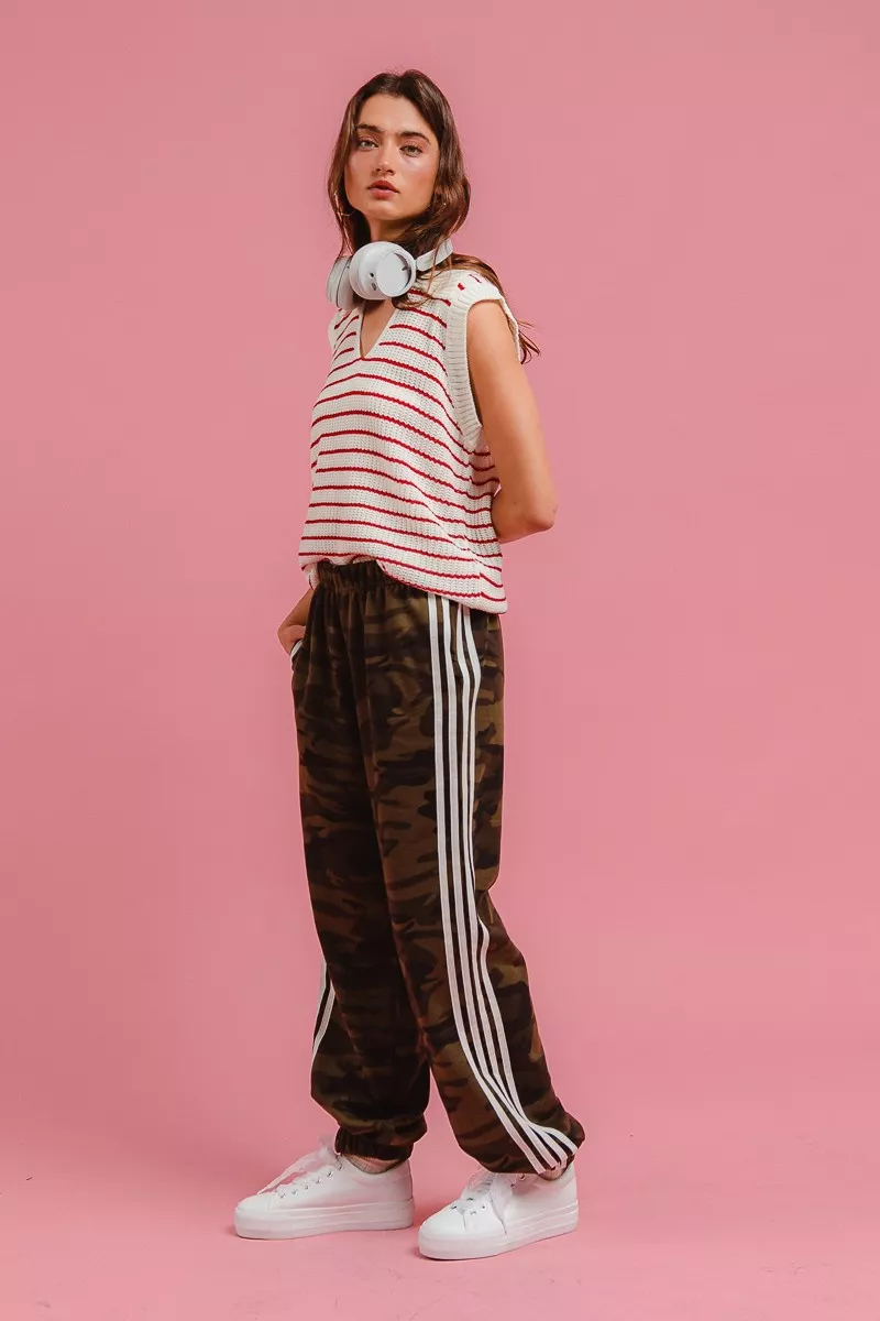 BiBi Side Lines Camouflage Track Pants - Image 7
