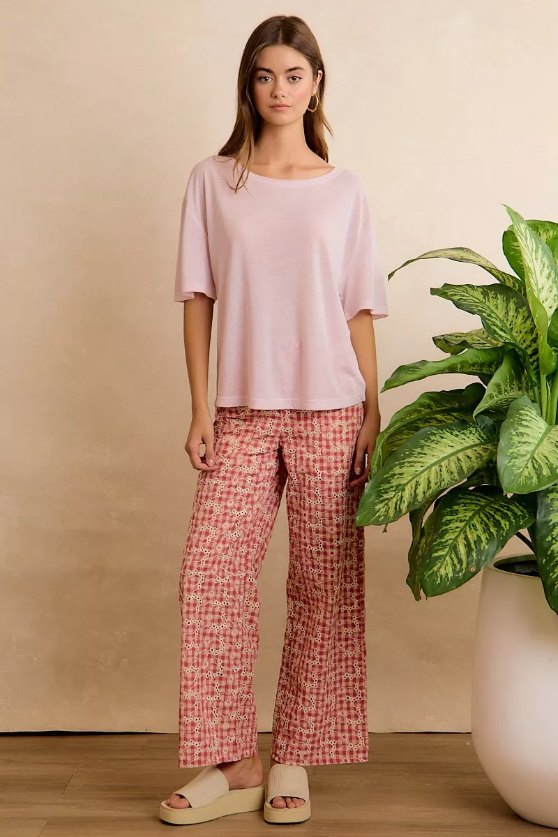 BiBi Solid Jersey Relaxed Fit Short Sleeves Pocket Top - Image 10