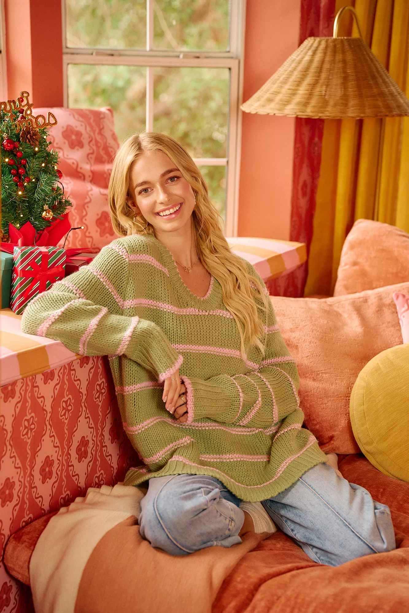 BiBi Striped Long Sleeve Sweater - Image 16